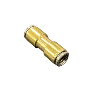 Brass 10mm air brake push-in double union with equal tube ports