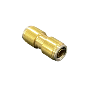 Brass 12mm air brake push-in double union with equal tube ports