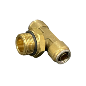 12mm x M22 swivel male branch tee for air brake tube