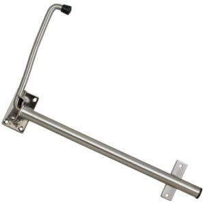 Large stainless steel hold back arm catch