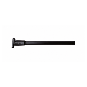 Lelox straight chassis pipe with 3-hole cast aluminium mounting boss