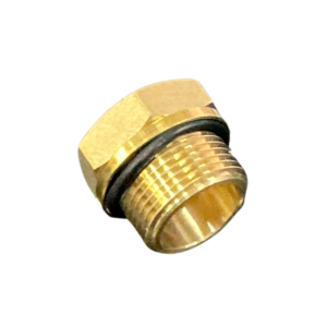 3/8 NPT female to M22 male brass adaptor with O-ring