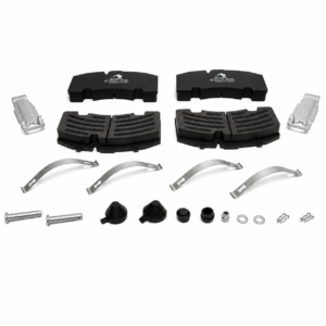 BPW SK7 disc brake pads with fitting hardware