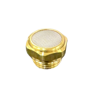 1/4 BSPP brass pneumatic silencer with stainless steel mesh