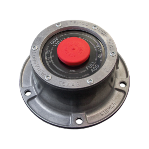 Steer axle oil hub cap 4.5in 6-bolt