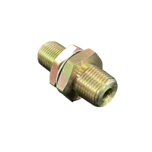 1/4 NPT female x 1/2 NPT male bulkhead frame nipple