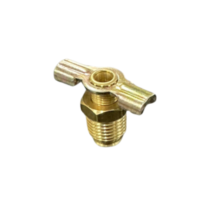 Brass drain cock with 1/4 NPT male thread