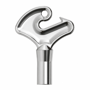 Chrome plated 3mm double bit compression latch key