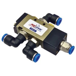 Air tailgate pilot valve for double-acting cylinder