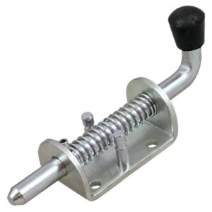 12mm spring loaded pad bolt with zinc-plated finish