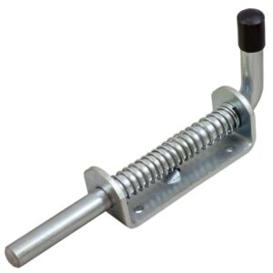 16mm spring loaded pad bolt with zinc-plated finish