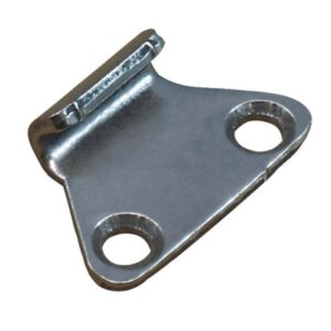Large zinc plated tray body fastener hook