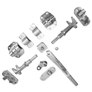 27mm pipe door lock kit with bolt-on keeper and bracket bushes