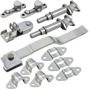 22mm stainless steel door lock kit with bolt-on keeper