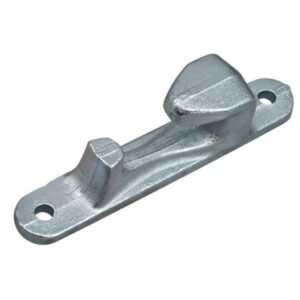Bolt-on zinc plated door lock keeper for 34mm door locking gear