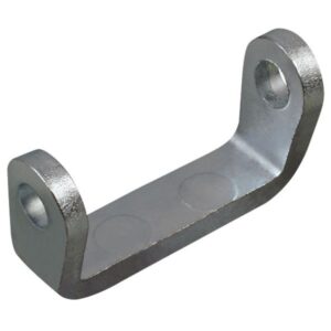 Offset weld-on hinge butt for trailer door hinge