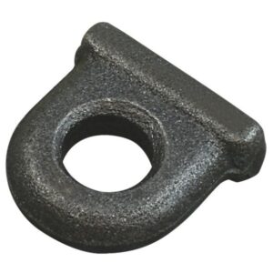 Cast eyelet for corner post latch hardware