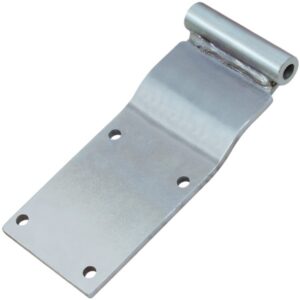Galvanised square trailer door hinge with over-seal profile