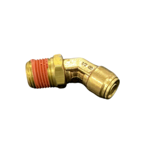 1/2 NPT push-in elbow with 45-degree swivel body