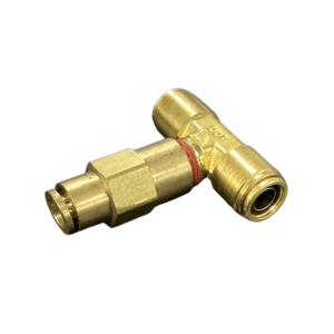 1/2 x 1/2 x 3/8 air brake tee brass push-in fitting