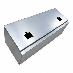 1200x450x450 toolbox with mirror stainless lid