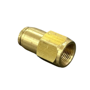 1/2 x 3/8 NPTF female connector brass DOT air brake push-in fitting